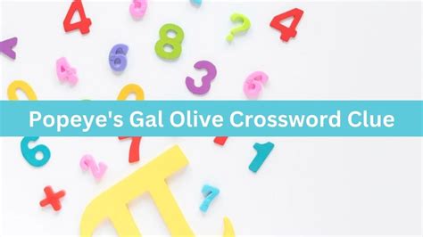 Enter Given Clue. . Olive center crossword clue